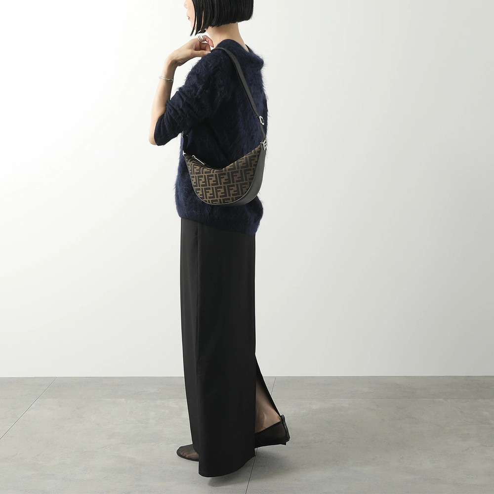 Fendi Melon Shoulder Bag ASIQ FF Jacquard Crossbody